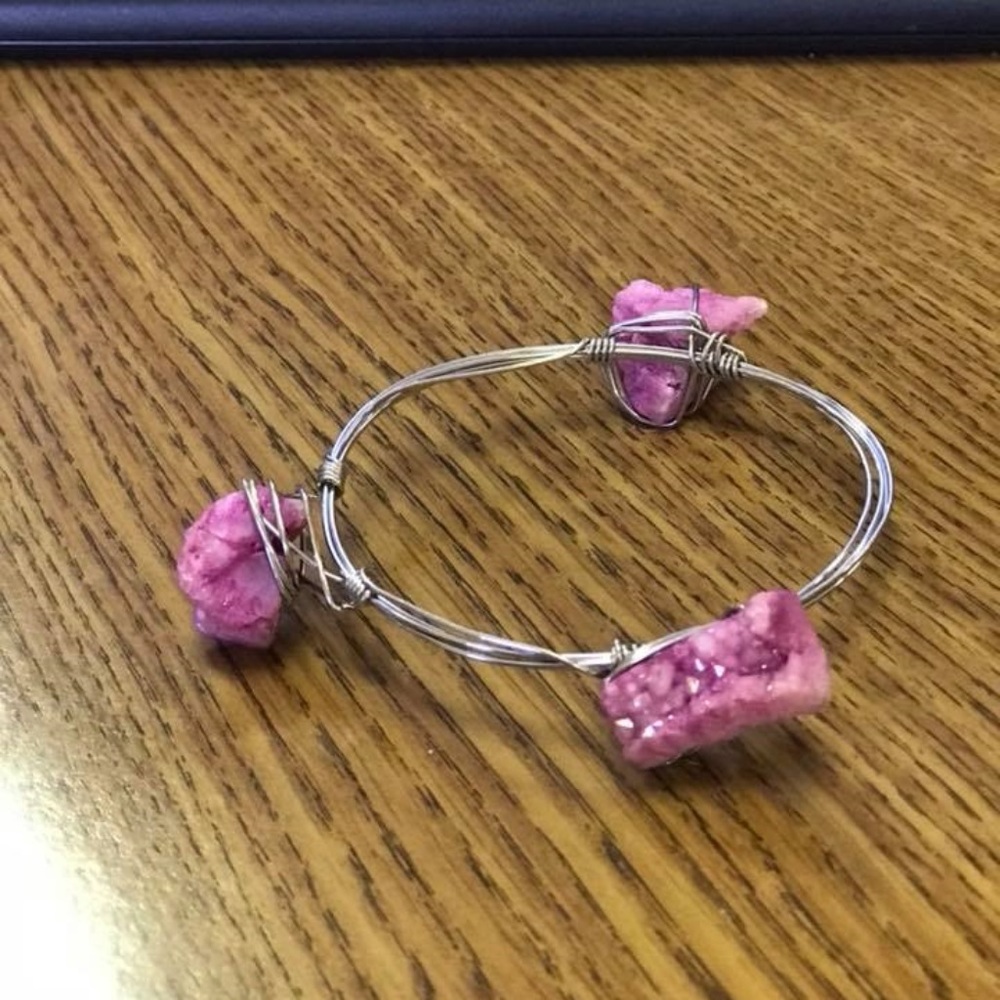 bourbon & boweties inspired wire wrapped bracelet